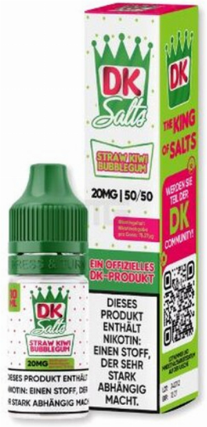 DK Salts Nikotinsalz Liquid Straw Kiwi Bubblegum 20mg