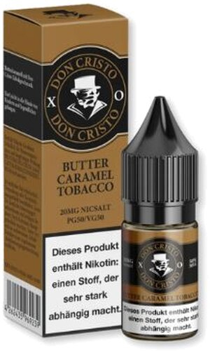 Don Cristo Butter Caramel Tobacco Nikotinsalz Liquid 20mg