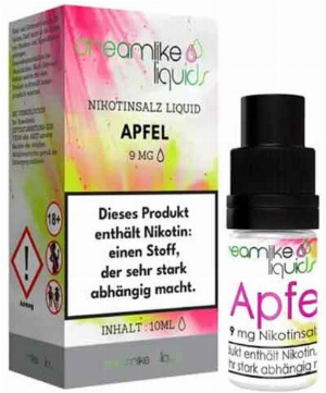 Dreamlike Nikotinsalz Liquid Apfel  9mg