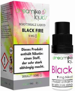 Dreamlike Nikotinsalz Liquid Black Fire 9mg