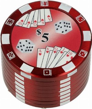 Dreamliner Grinder Pokerchip Rot 3-teilig