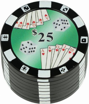 Dreamliner Grinder Pokerchip Schwarz 3-teilig