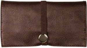 Drehertasche Lederoptik dunkelbraun