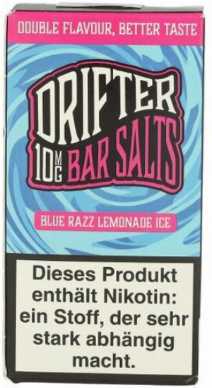 Drifter Bar Salts Nikotinsalzliquid Blue Razz Lemonade Ice 10mg