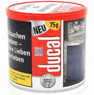 Ducal Rot Zigaretten Tabak Dose Inhalt 75g