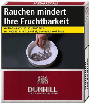 Dunhill rot 100 mm 20er