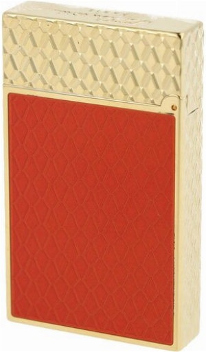 Dupont Feuerzeug Linge 2 Burgundy / Gold