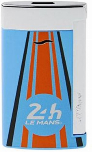 Dupont Feuerzeug Slim 7 Le Mans blau/chrom 027789 Jet