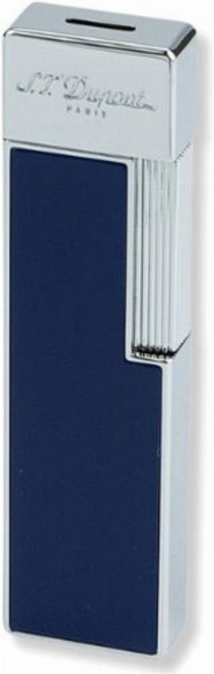 Dupont Feuerzeug Twiggy Jetflame 030005 Blau Lack/Chrom
