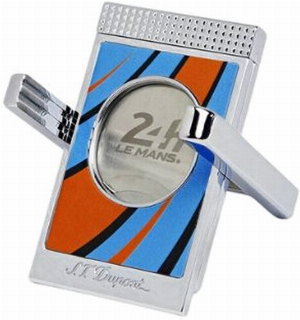 Dupont Zigarrenabschneider Stand blau/orange chrome 003489