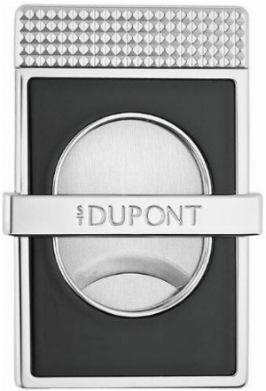 Dupont Zigarrencutter Slim Schwarz/Chrom