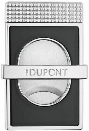 Dupont Zigarrencutter Slim Schwarz/Chrom