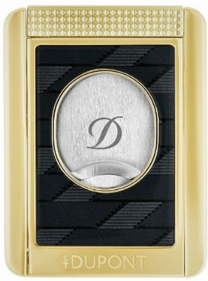 Dupont Zigarrencutter Stand Monogramm 1872 Gold/Schwarz