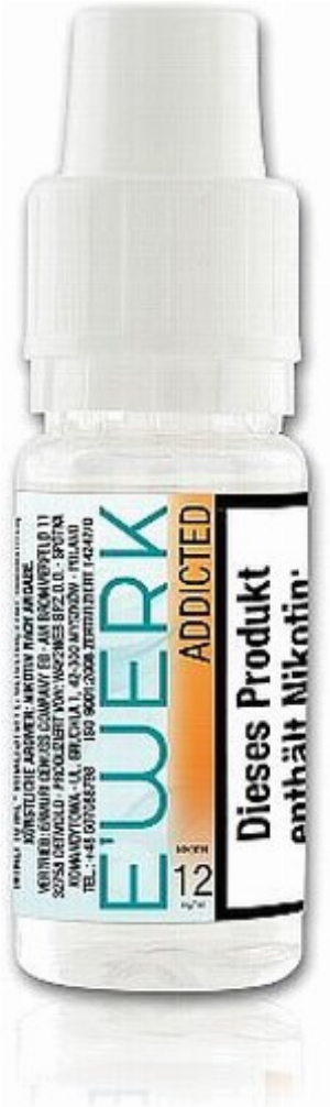 E-Liquid E WERK Addicted Apfel 12mg Nikotin