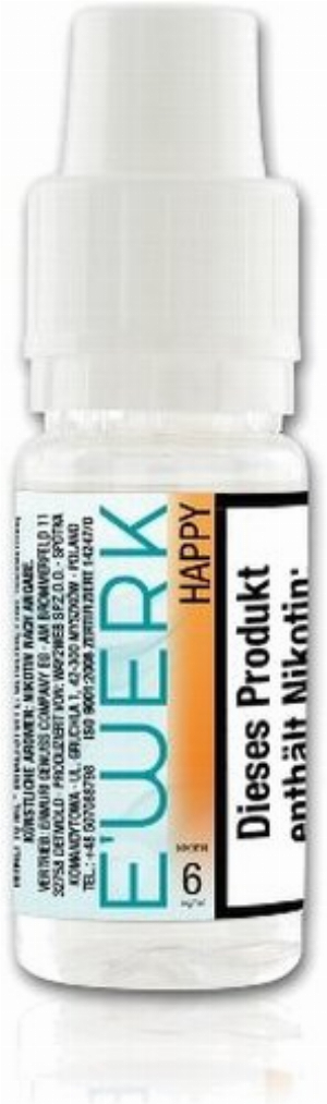 E-Liquid E WERK Happy Schwarze Kirsche 6mg Nikotin