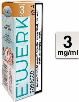 E-Liquid E-WERK RY4 Tobacco 3 mg Nikotin