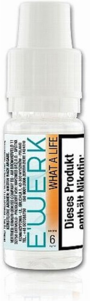 E-Liquid E WERK What a Life Erdbeere 6mg Nikotin