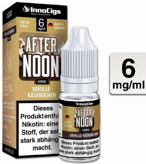 E-Liquid InnoCigs Afternoon Vanille-Käsekuchen 6mg Nikotin