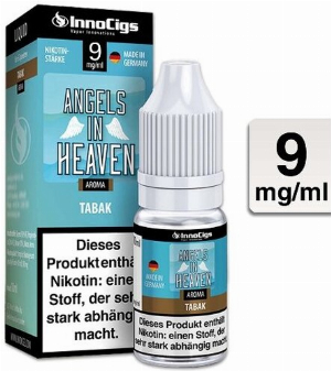 E-Liquid InnoCigs Angels in Heaven Tabak 9 mg Nikotin