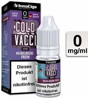 E-Liquid InnoCigs Cold Vacci Heidelbeere-Menthol 0mg Nikotin