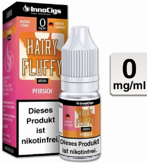 E-Liquid InnoCigs Hairy Fluffy Pfirsich 0mg Nikotin