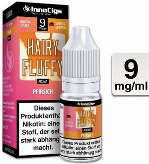 E-Liquid InnoCigs Hairy Fluffy Pfirsich 9mg Nikotin