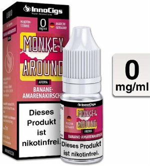 E-Liquid InnoCigs Monkey Around Banane-Amarenakirsche 0mg Nikotin