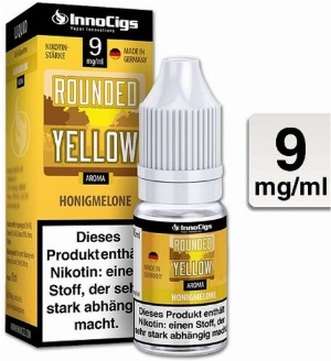 E-Liquid InnoCigs Rounded Yellow Honigmelone 9mg Nikotin