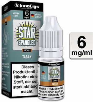 E-Liquid InnoCigs Star Spangled Tabak 6mg Nikotin
