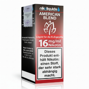E-Liquid NIKOLIQUIDS American Blend 16 mg Nikotin