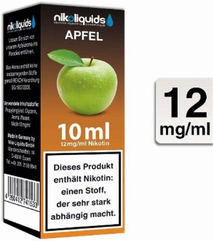 E-Liquid NIKOLIQUIDS Apfel 12 mg Nikotin