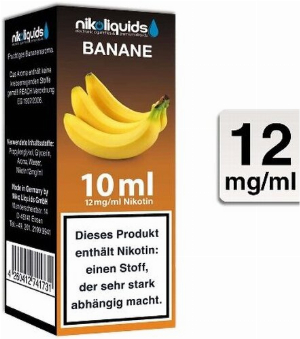 E-Liquid NIKOLIQUIDS Banane 12 mg Nikotin