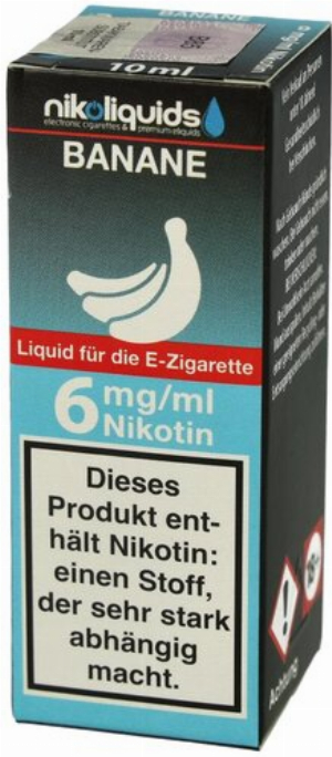 E-Liquid NIKOLIQUIDS Banane 6 mg Nikotin