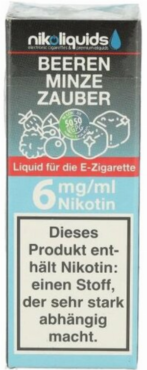 E-Liquid NIKOLIQUIDS Beeren Minze Zauber 6mg Nikotin