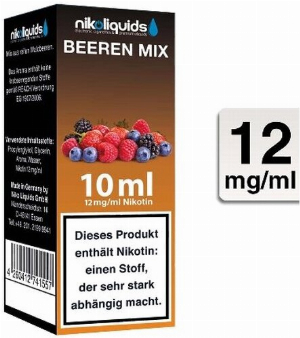E-Liquid NIKOLIQUIDS Beeren Mix 12 mg Nikotin 50 / 50