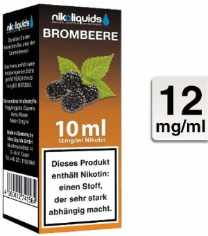 E-Liquid NIKOLIQUIDS Brombeere 12 mg