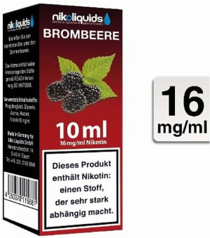 E-Liquid NIKOLIQUIDS Brombeere 16 mg