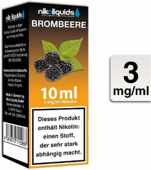 E-Liquid NIKOLIQUIDS Brombeere 3 mg