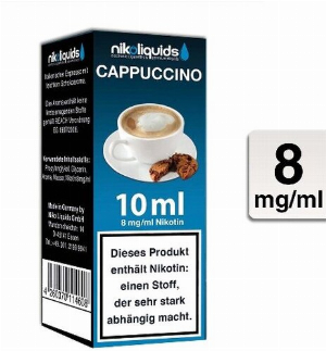 E-Liquid NIKOLIQUIDS Cappuccino 8 mg Nikotin