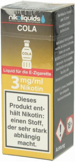 E-Liquid NIKOLIQUIDS Cola 3mg Nikotin