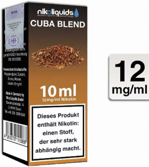 E-Liquid NIKOLIQUIDS Cuba Blend 12 mg Nikotin