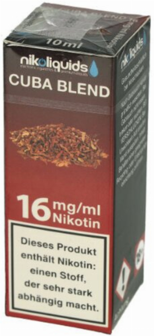 E-Liquid NIKOLIQUIDS Cuba Blend 16 mg Nikotin