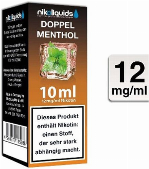 E-Liquid NIKOLIQUIDS Doppel Menthol 12 mg Nikotin 50 VG / 50 PG