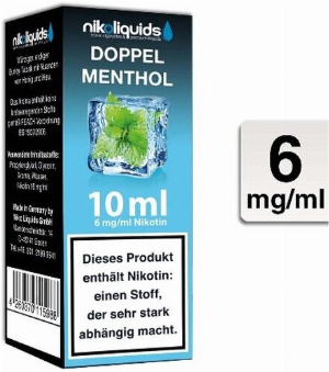 E-Liquid NIKOLIQUIDS Doppel Menthol 6mg Nikotin 50/50