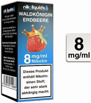 E-Liquid NIKOLIQUIDS Erdbeere 8 mg Nikotin