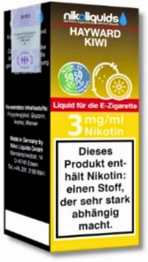 E-Liquid NIKOLIQUIDS Hayward Kiwi 3 mg Nikotin