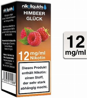 E-Liquid NIKOLIQUIDS Himbeer Glück 12 mg Nikotin