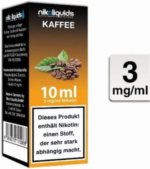 E-Liquid NIKOLIQUIDS Kaffee 3 mg Nikotin