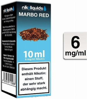 E-Liquid NIKOLIQUIDS Marbo Red 6 mg Nikotin