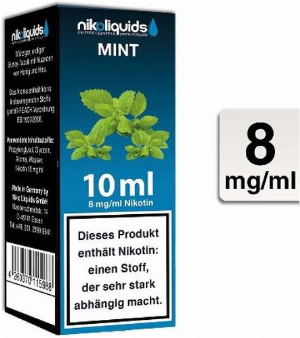 E-Liquid NIKOLIQUIDS Mint 8 mg Nikotin